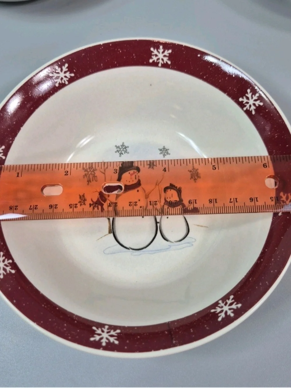 Royal Seasons Stoneware Snowman Christmas Bowls Set Of Three 6